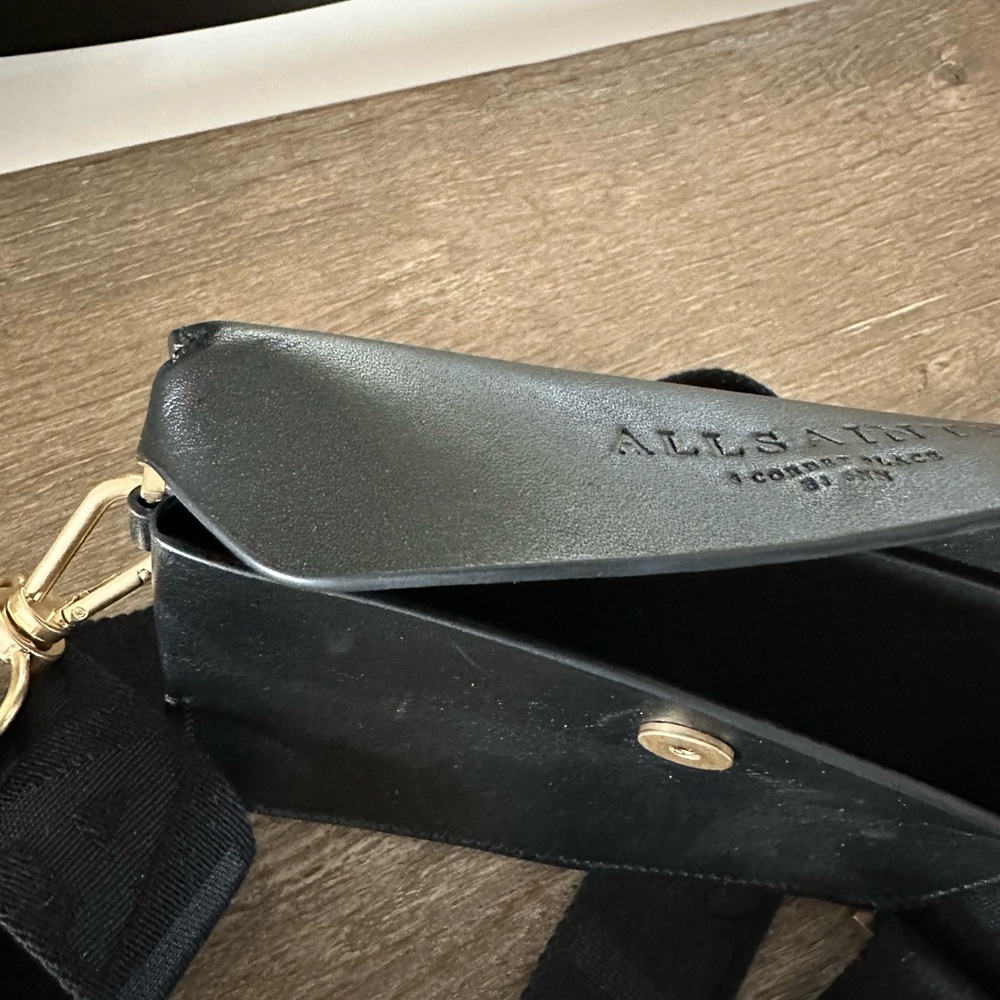 Allsaints leather Zoe crossbody black - Picture 2 of 4